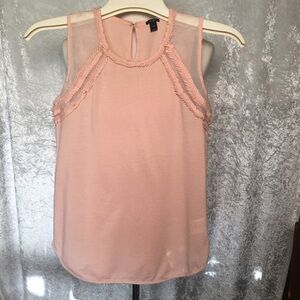 J. Crew Top Cotton Silk blend Peach Sz XS